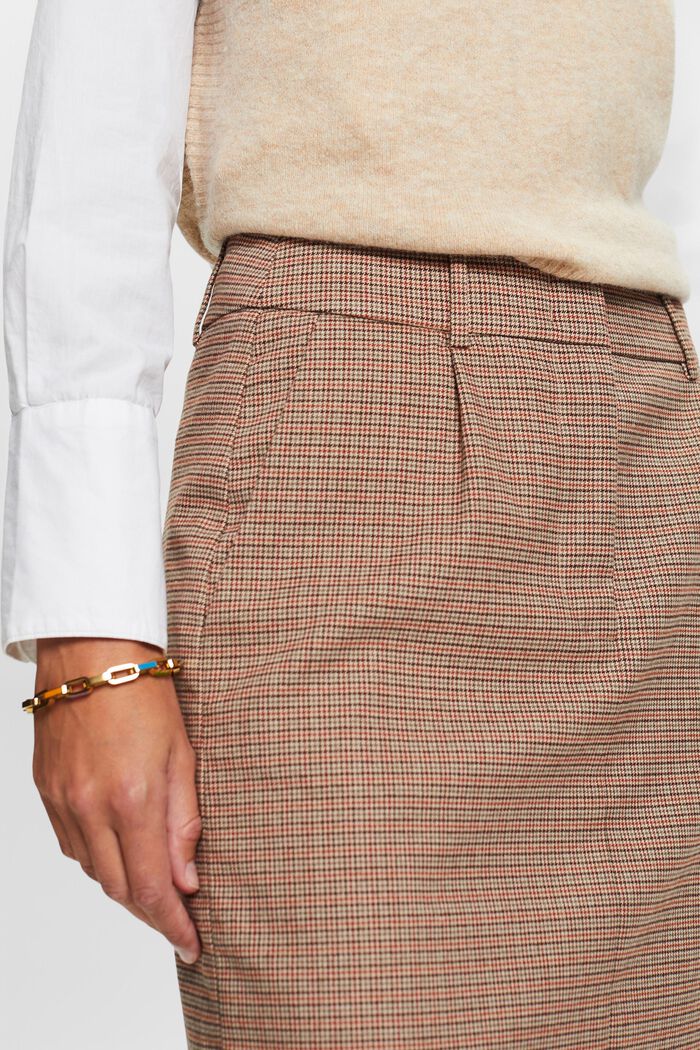 Mini-jupe à carreaux, CARAMEL, detail image number 2