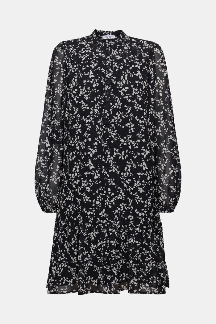 Mini-robe en mousseline imprimée, BLACK, detail image number 5
