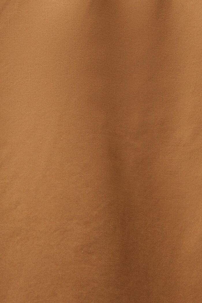 Short de style chino en coton durable, CAMEL, detail image number 6