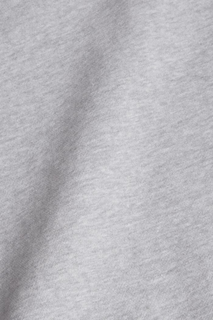 Sweat à capuche en coton mélangé, LIGHT GREY, detail image number 4