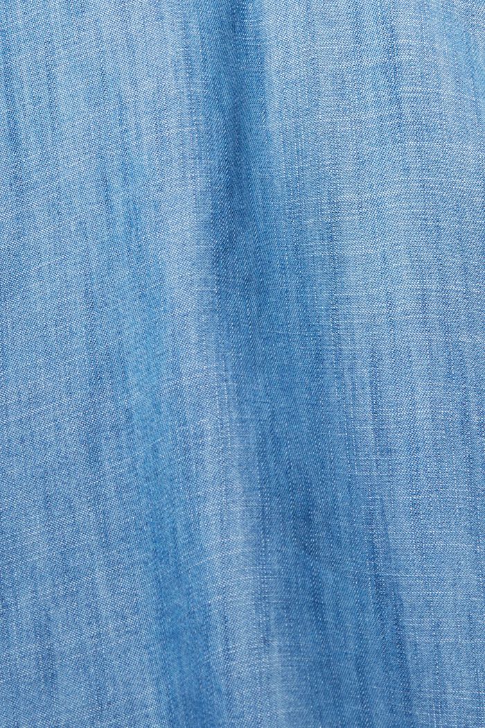 En TENCEL™ : chemisier d'aspect jean, BLUE MEDIUM WASHED, detail image number 5