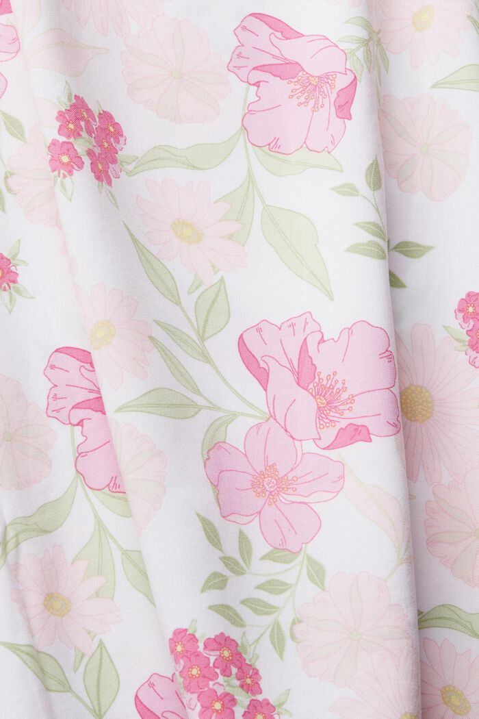 Pyjama à motif floral, LENZING™ ECOVERO™, WHITE, detail image number 4