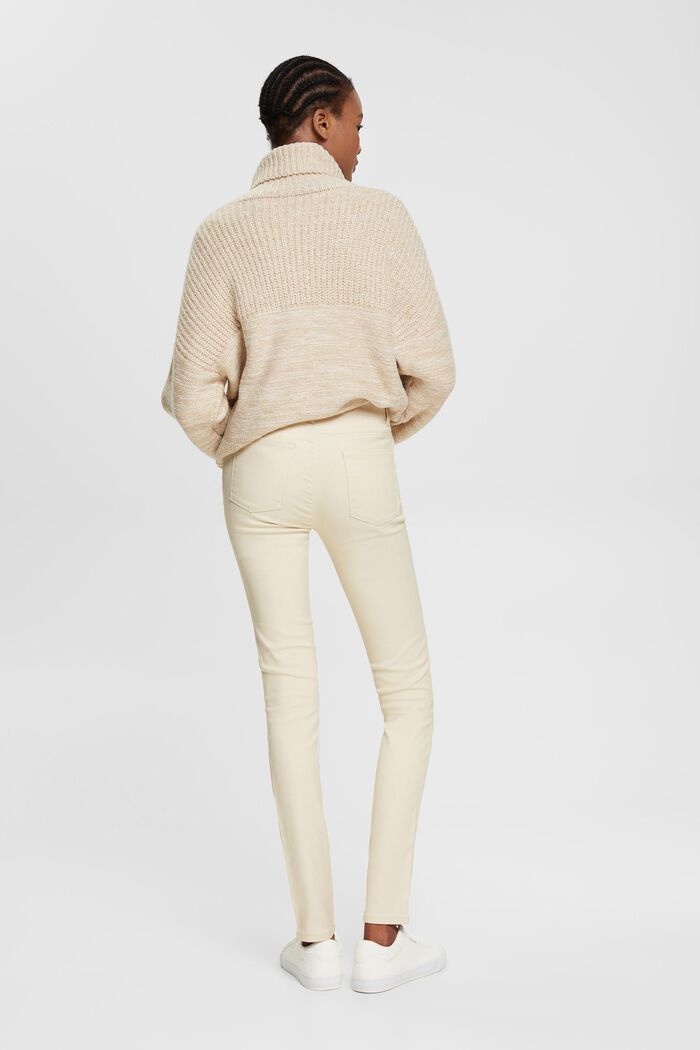 Pantalon taille haute en similicuir coupe Slim Fit, ICE, detail image number 3