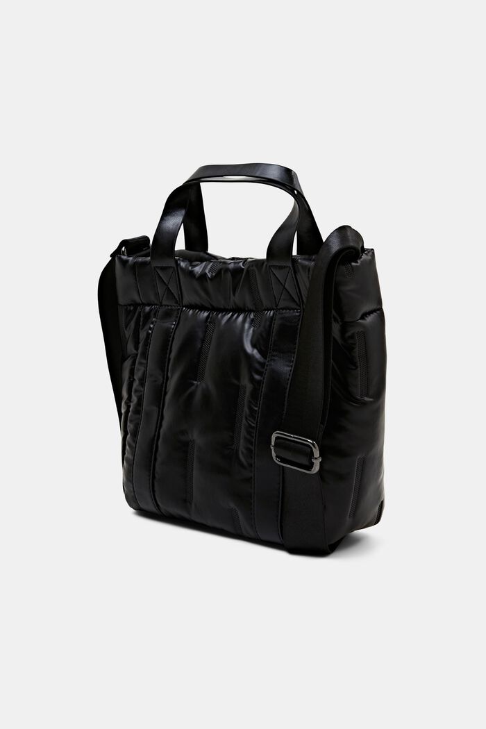Petit sac doudoune brillant, BLACK, detail image number 2