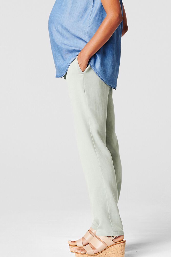 En lyocell : le pantalon à ceinture de maintien pour le ventre, GREY MOSS, detail image number 3