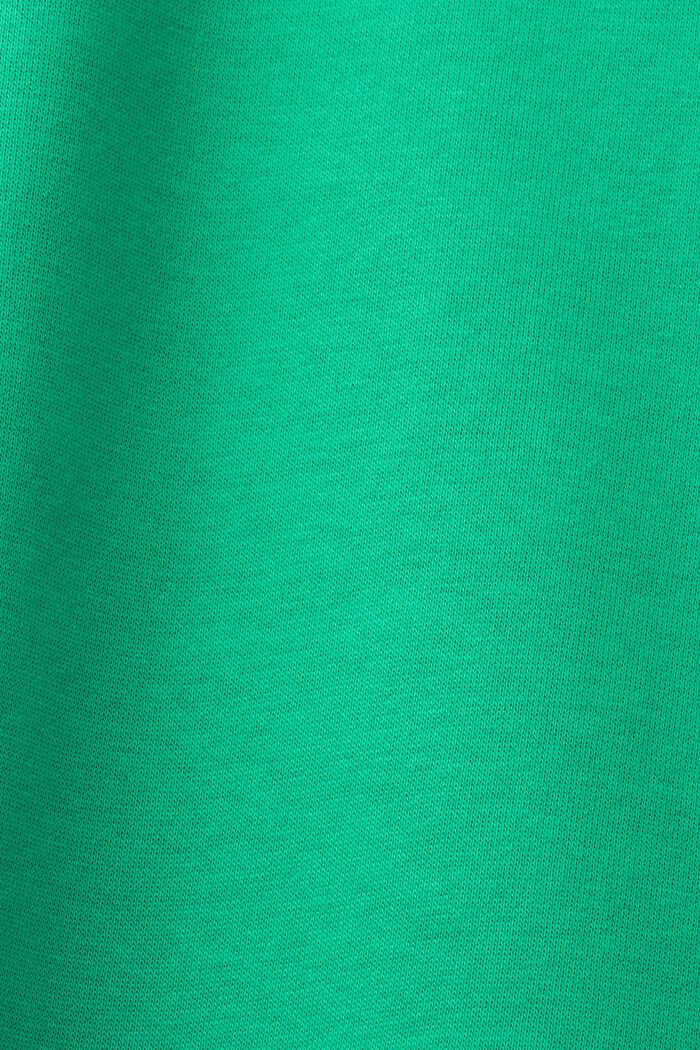 Sweat-shirt à logo surpiqué, GREEN, detail image number 5
