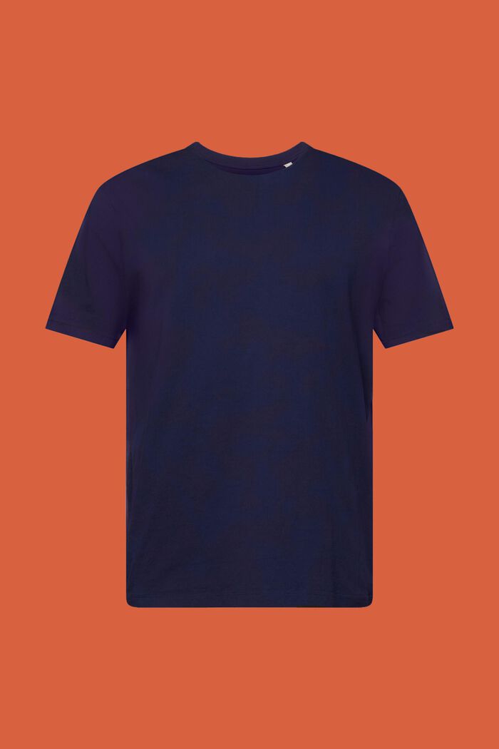 T-shirt à encolure ronde, 100 % coton, DARK BLUE, detail image number 6