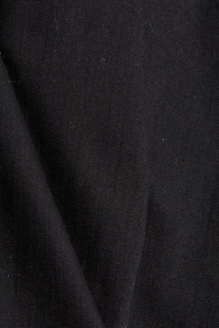 Jean stretch en coton biologique mélangé, BLACK RINSE, detail image number 4