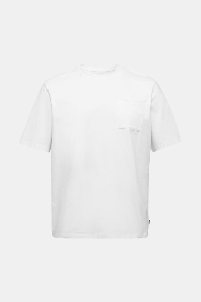 T-shirt en jersey, 100 % coton bio, WHITE, overview