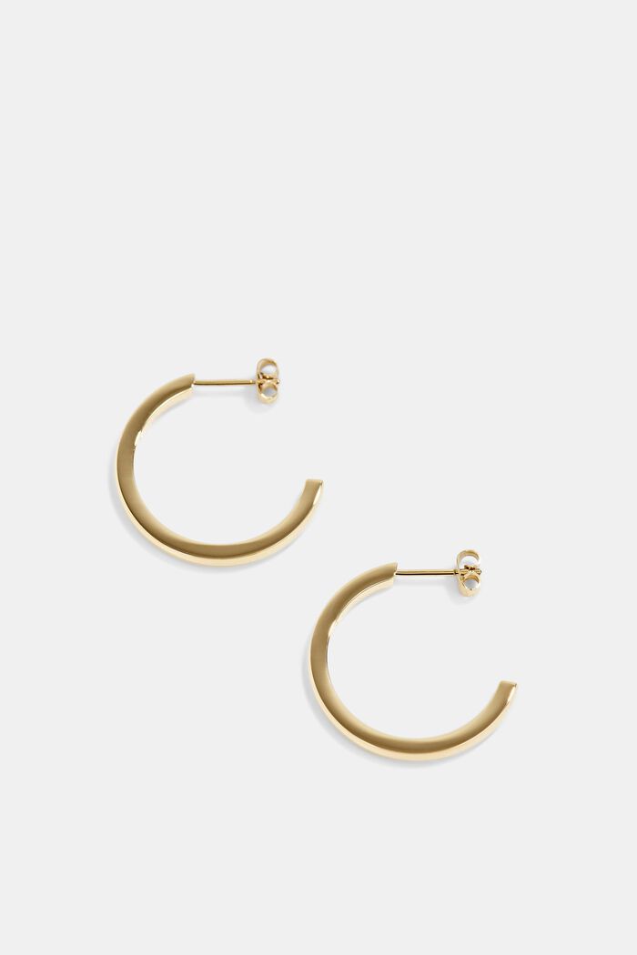 Earrings steel, GOLD, detail image number 2