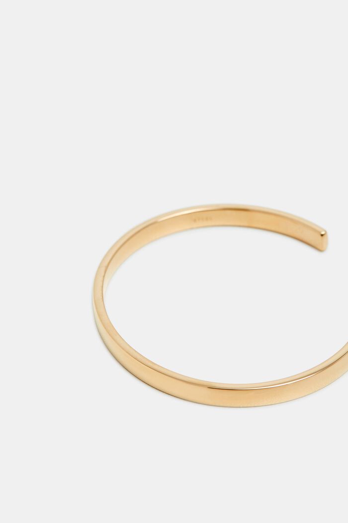 Bracelet ouvert en acier inoxydable, GOLD, detail image number 1