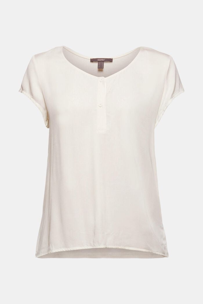 T-shirt à teneur en LENZING™ ECOVERO™, OFF WHITE, overview