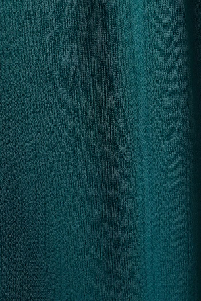 Mini-robe en crêpe chiffon, EMERALD GREEN, detail image number 5