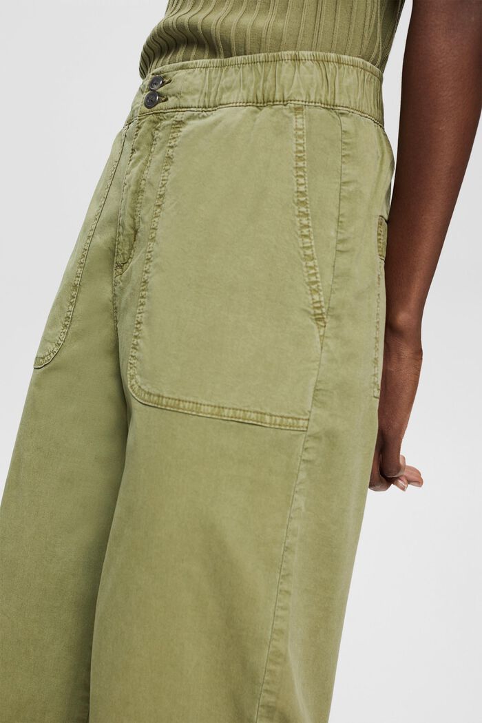 Jupe-culotte à taille élastique, KHAKI GREEN, detail image number 2