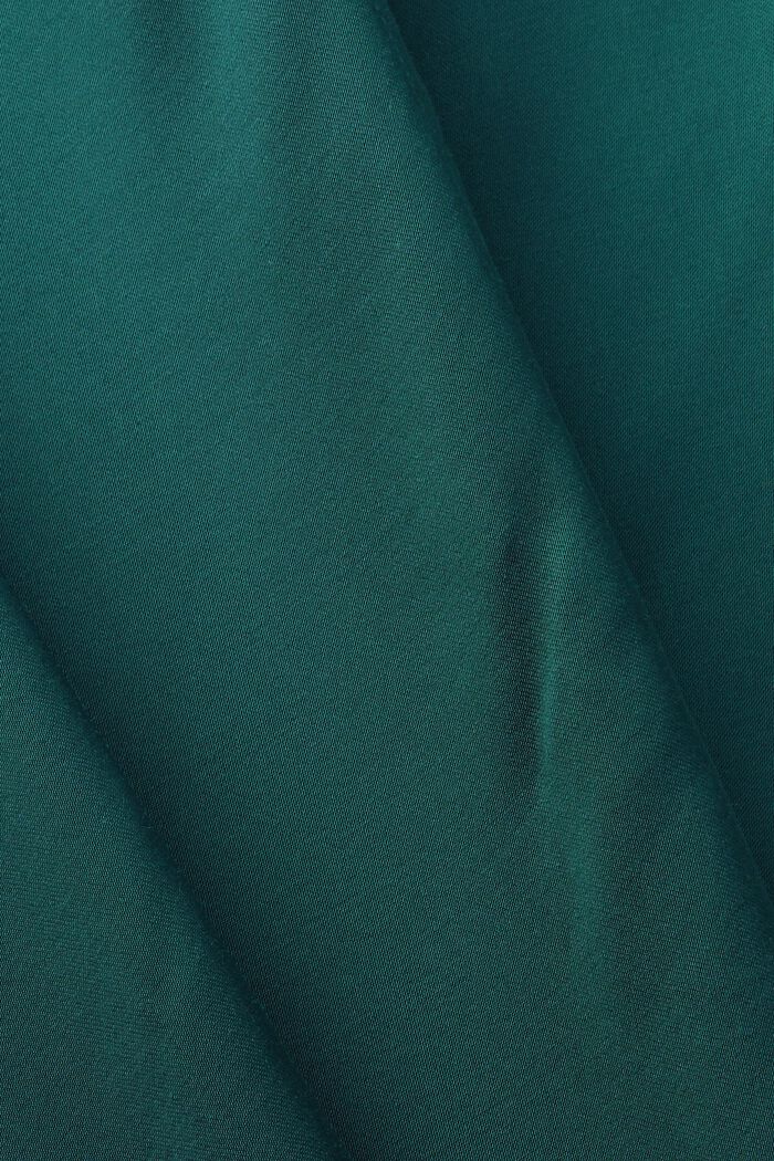 Robe en satin à ceinture, EMERALD GREEN, detail image number 5