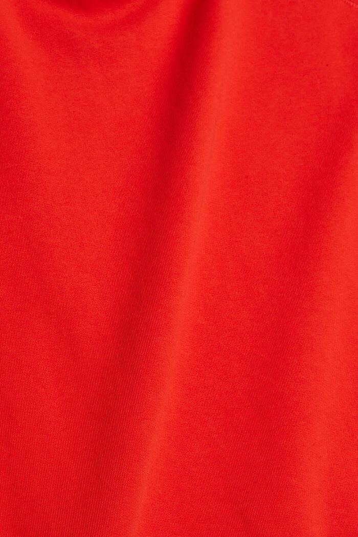 Sweat-shirt en pur coton, ORANGE RED, detail image number 1