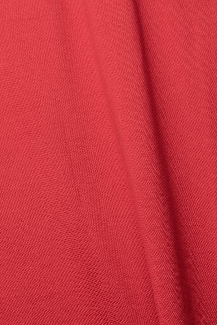 Polo en piqué de coton, BERRY RED, detail image number 1