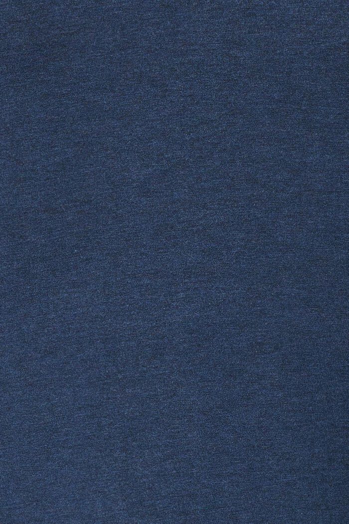 T-shirt à manches longues et fentes sur les côtés, DARK BLUE, detail image number 3