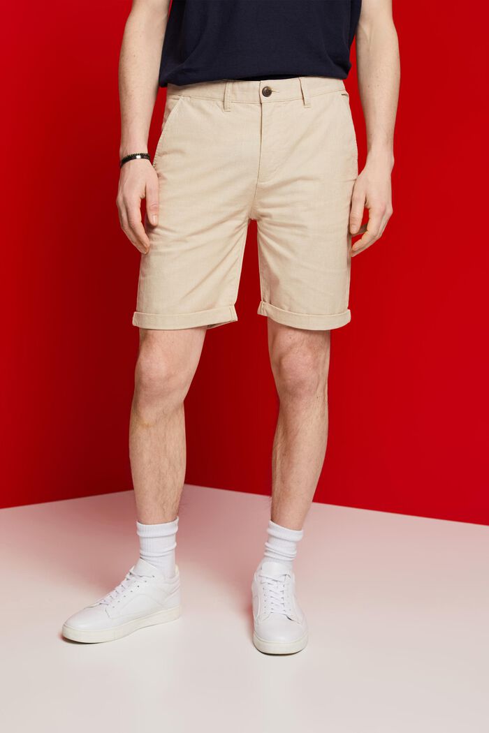 Short chino bicolore, LIGHT BEIGE, detail image number 0