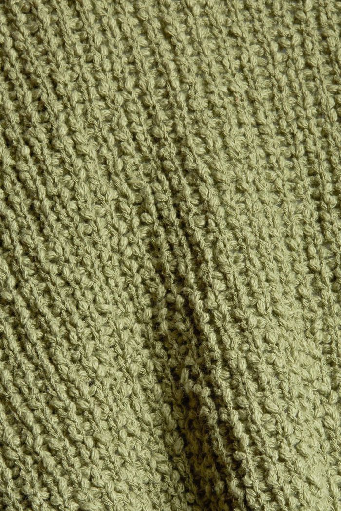 Cardigan 100 % coton, LIGHT KHAKI, detail image number 4