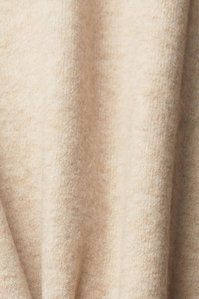 Cardigan sans manches en laine mélangée, SAND, detail image number 5