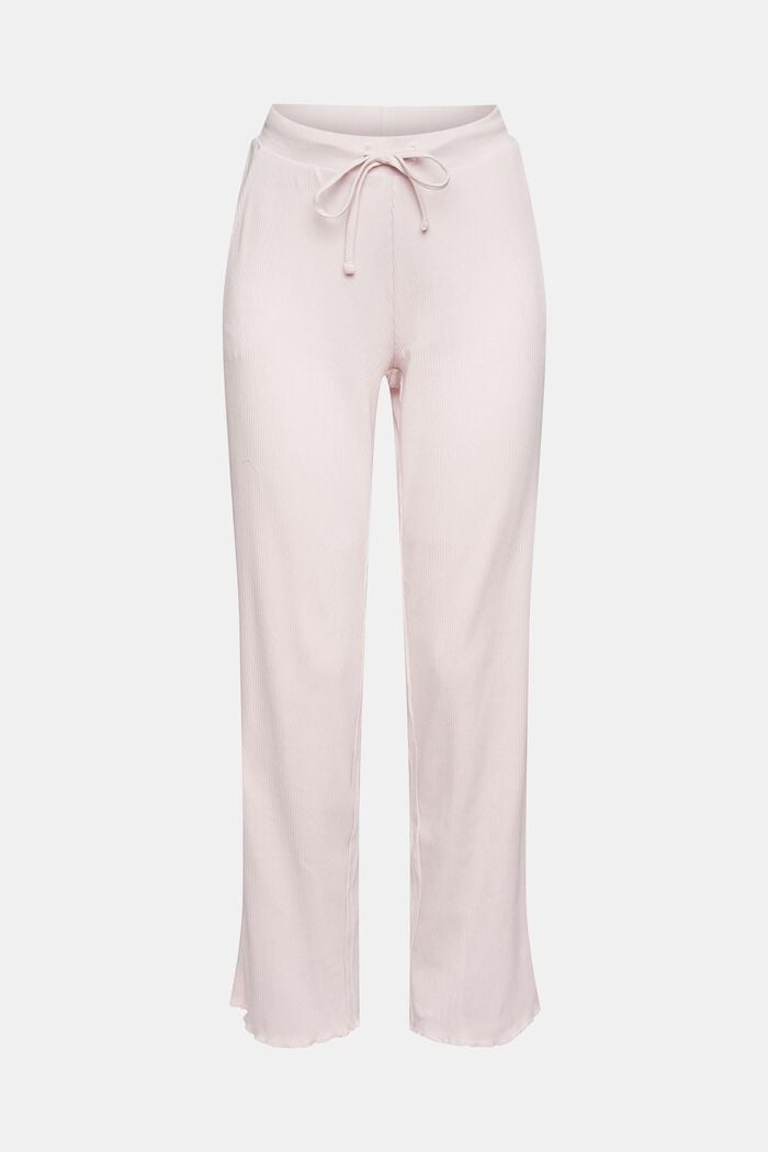 Pantalon de pyjama en jersey côtelé, PASTEL PINK, detail image number 7