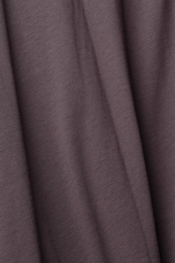 T-shirt CURVY imprimé à manches longues, 100 % coton, ANTHRACITE, overview