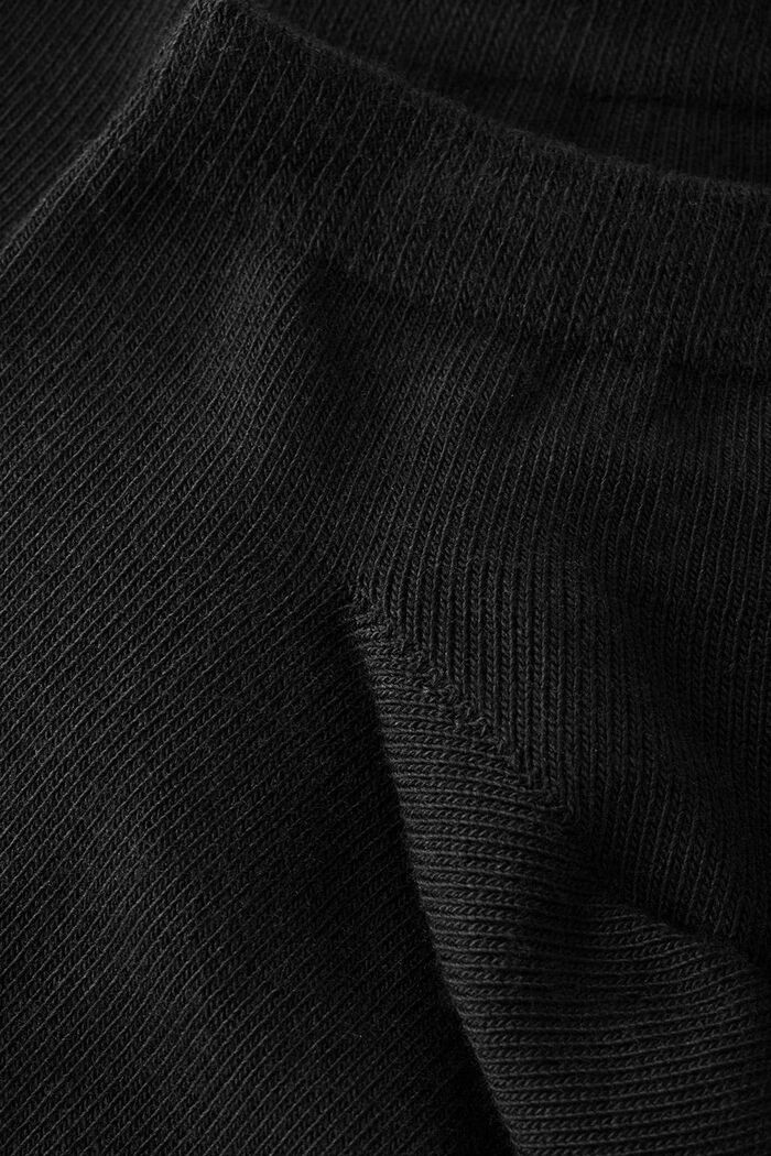 5 paires de socquettes basses en coton mélangé, BLACK, detail image number 2