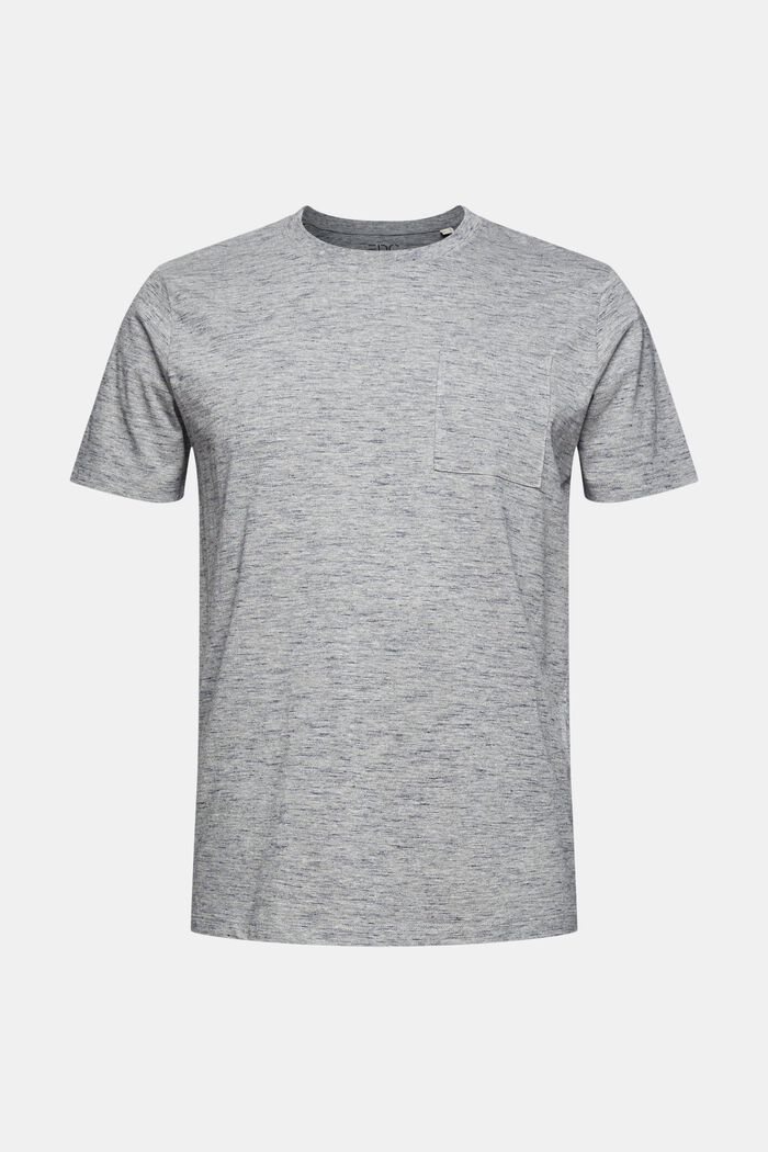 T-shirt en jersey chiné, LENZING™ ECOVERO™, MEDIUM GREY, detail image number 5