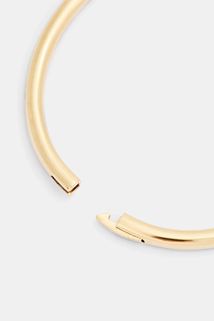 Bracelet rigide à fermoir clip, acier inoxydable, GOLD, detail image number 1
