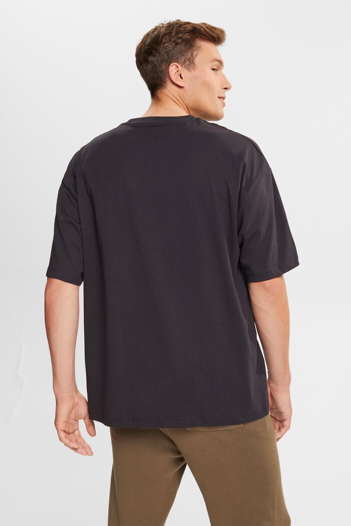 T-shirt en jersey oversize, BLACK, detail image number 3
