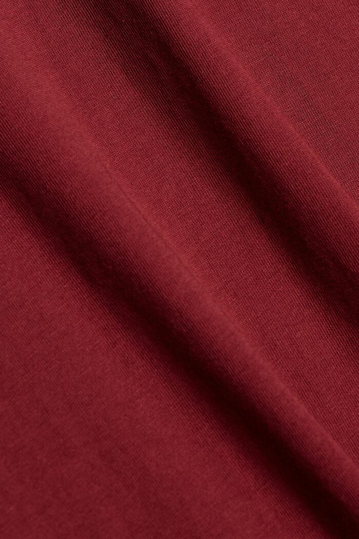T-shirt en jersey doté d´un imprimé, 100 % coton bio, GARNET RED, detail image number 4