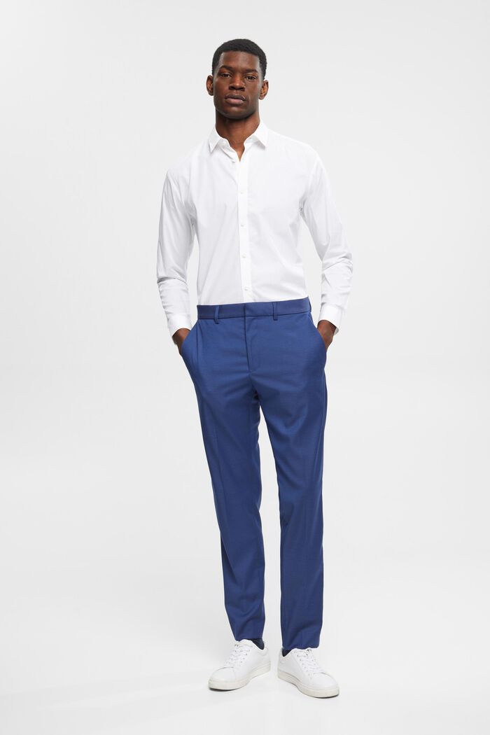 Pantalon de costume de coupe Slim Fit, BLUE, detail image number 5