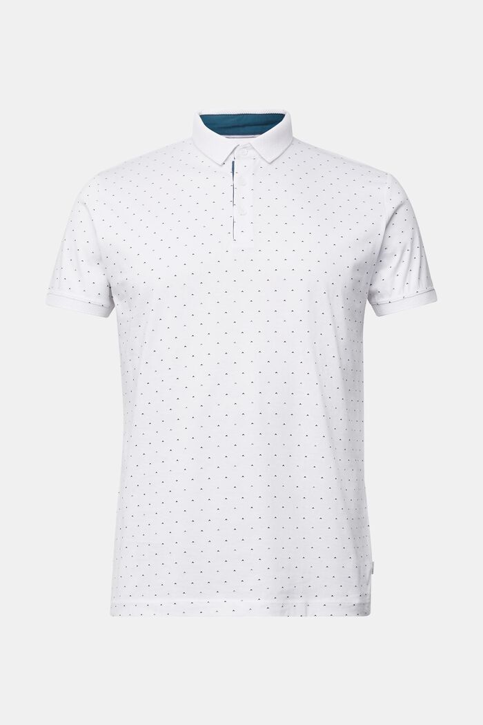 Polo en jersey, 100 % coton bio, WHITE, detail image number 0