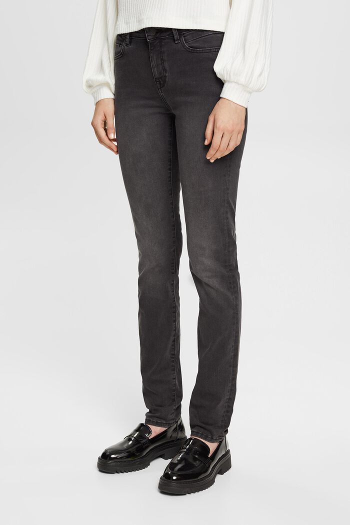 Jean stretch de coupe Slim Fit, GREY DARK WASHED, overview