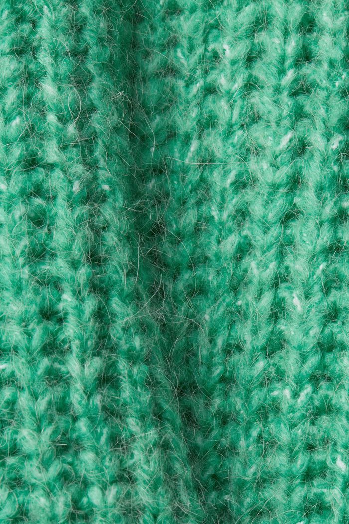 Pull-over épais à col roulé et teneur en laine et en alpaga, LIGHT GREEN, detail image number 4