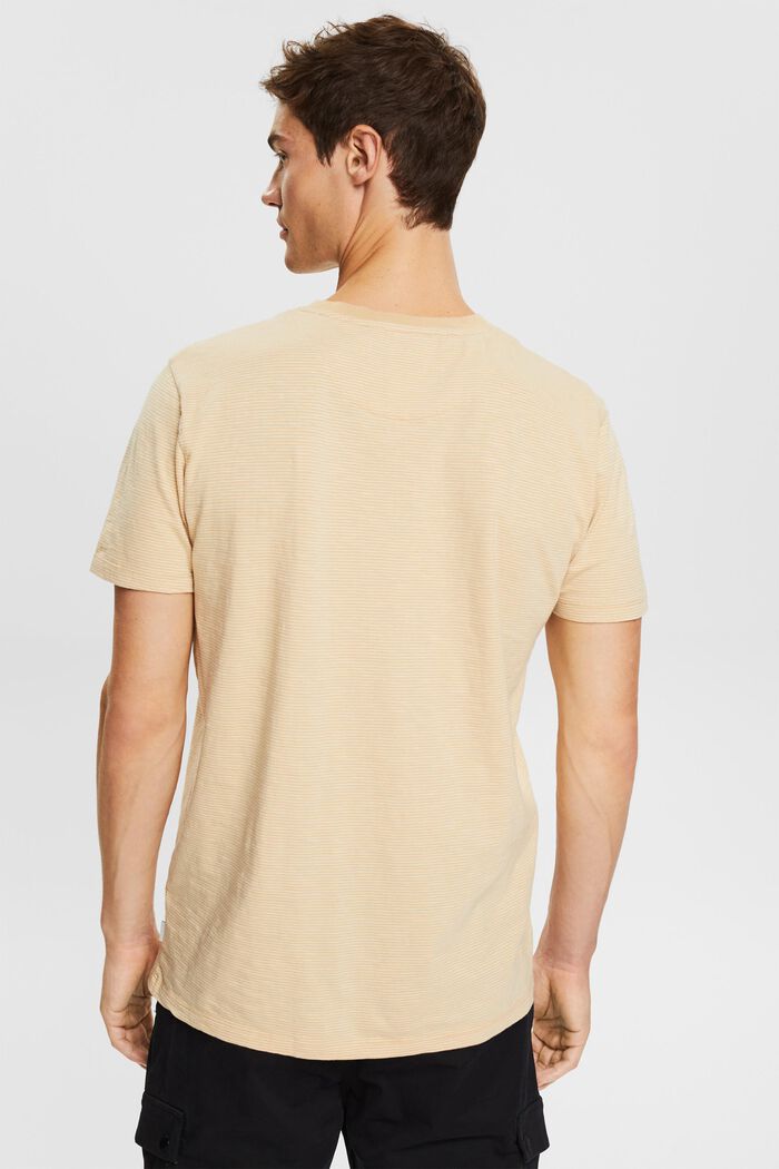 T-shirt en jersey à motif à rayures, SAND, detail image number 3