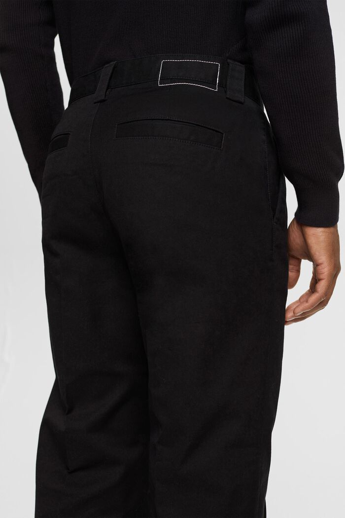 Chino de coupe Wide Fit, BLACK, detail image number 4