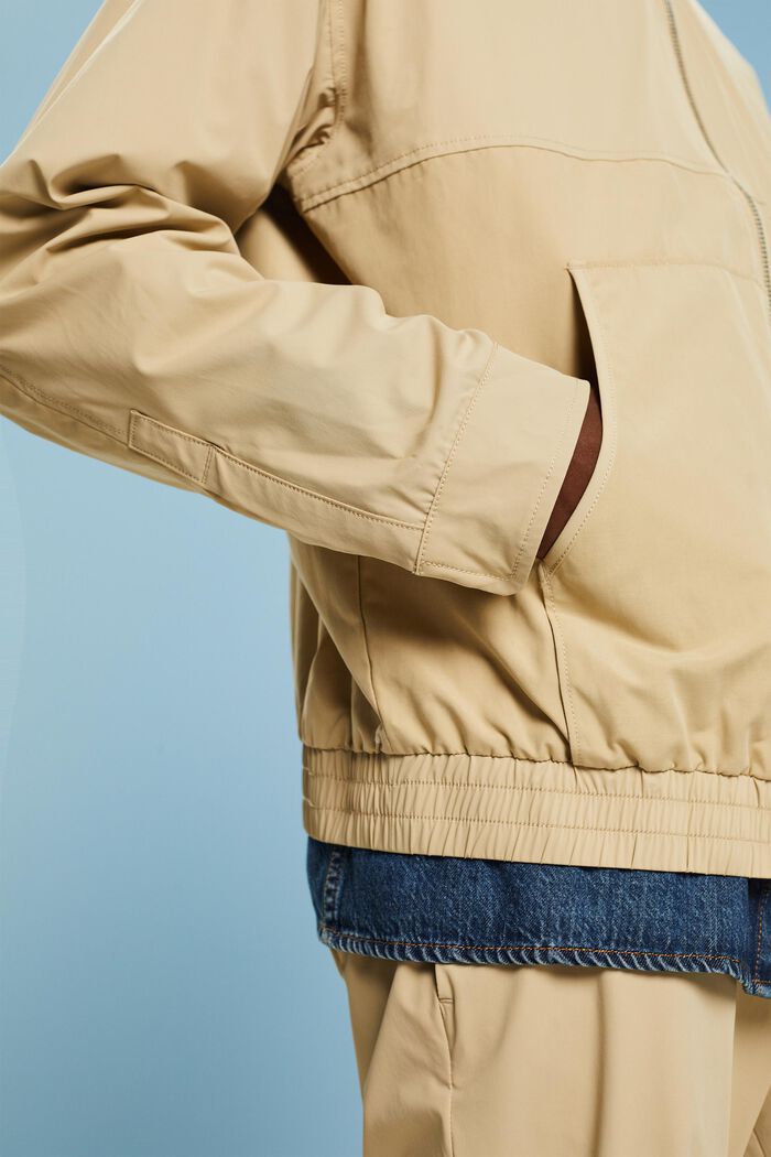 Veste coupe-vent à capuche zippée, SAND, detail image number 3