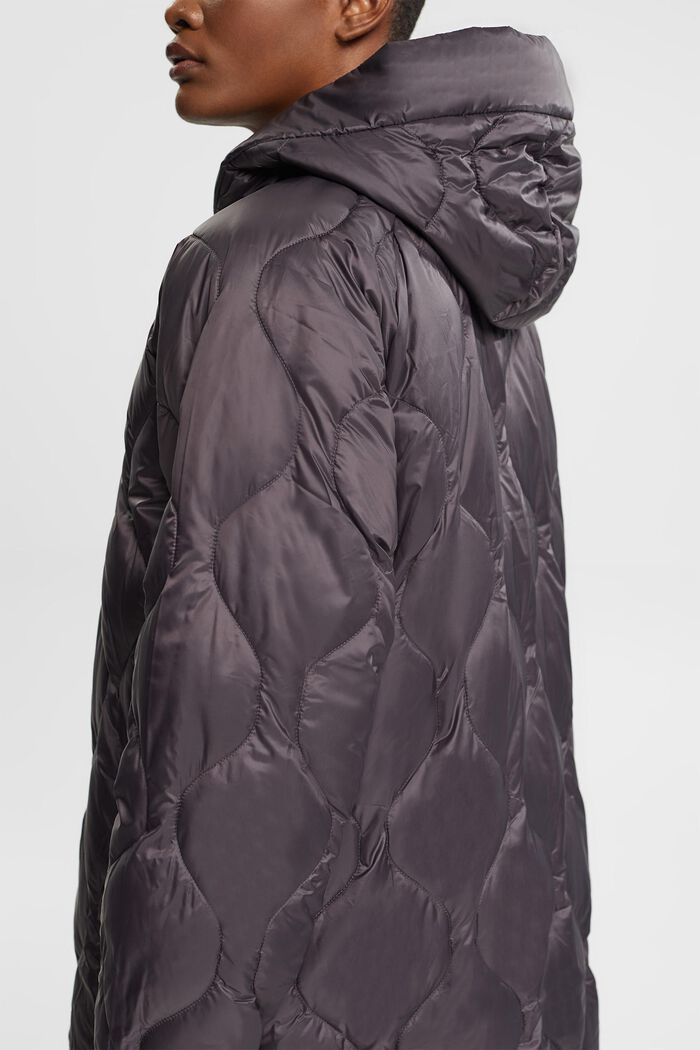 Manteau matelassé à doublure contrastante, ANTHRACITE, detail image number 3