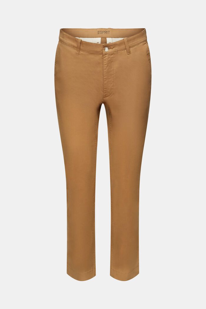 Pantalon chino slim en twill de coton, CAMEL, detail image number 6