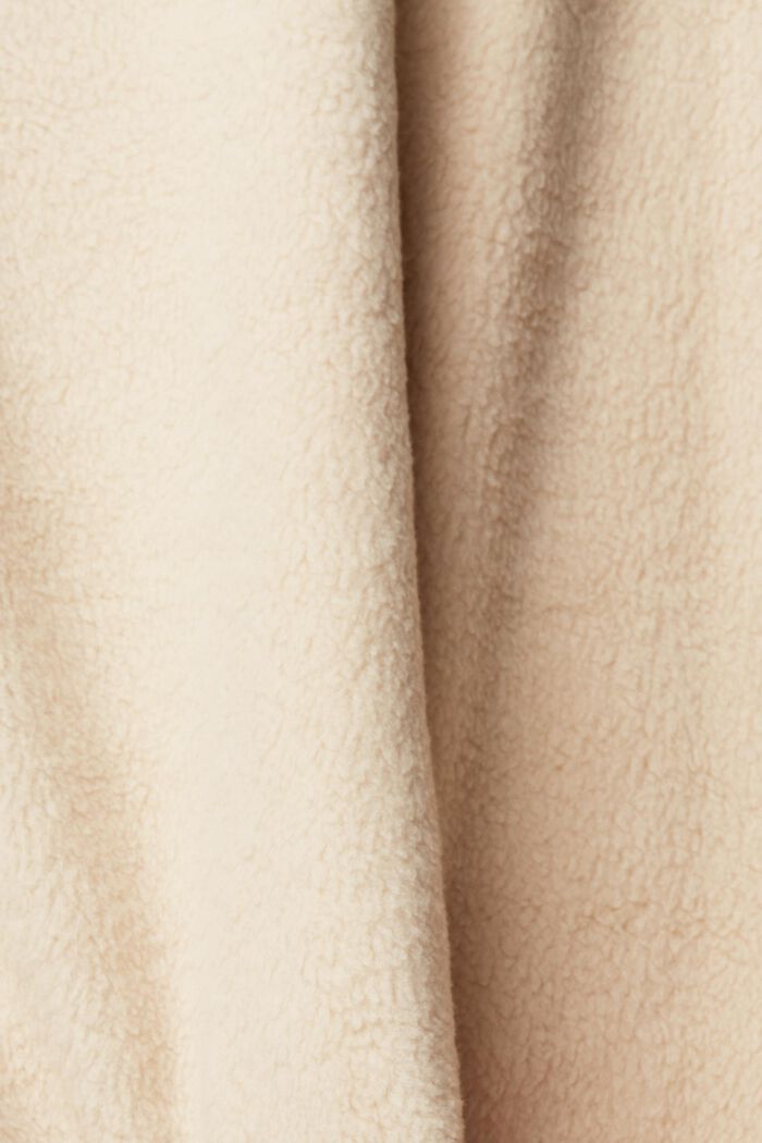 Sweat-shirt en molleton à col zippé, BEIGE, detail image number 6