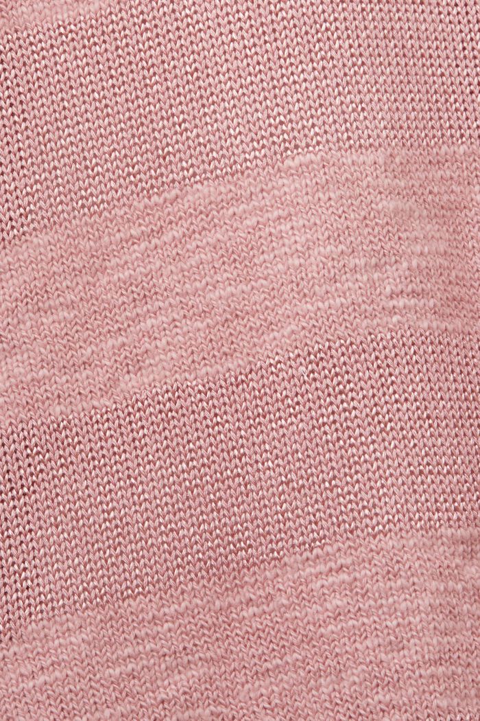 Cardigan rayé, OLD PINK, detail image number 4
