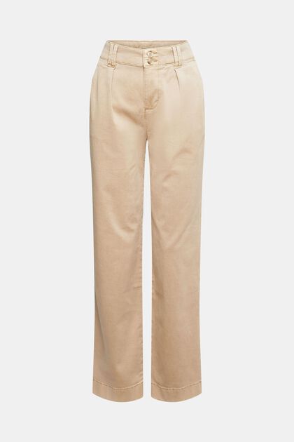 Chino taille haute, TENCEL™, SAND, overview
