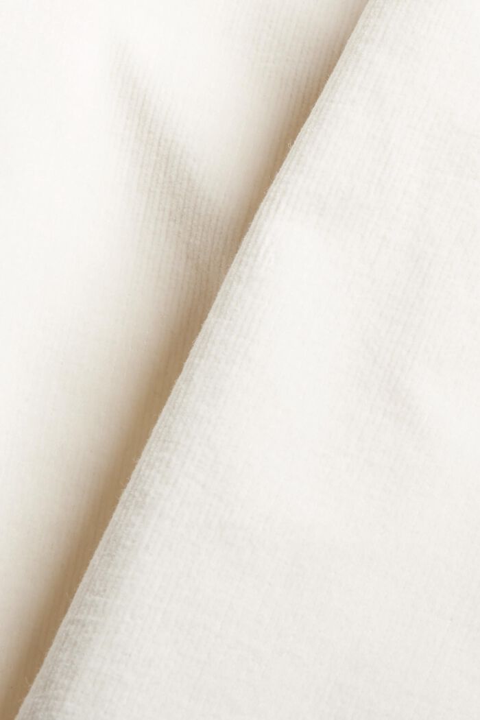 Pantalon à enfiler de style chino en fin velours, OFF WHITE, detail image number 4