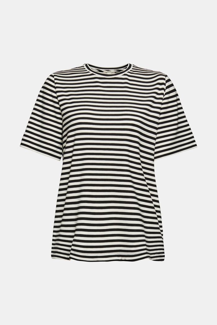 T-shirt en TENCEL™ à rayures, OFF WHITE, overview