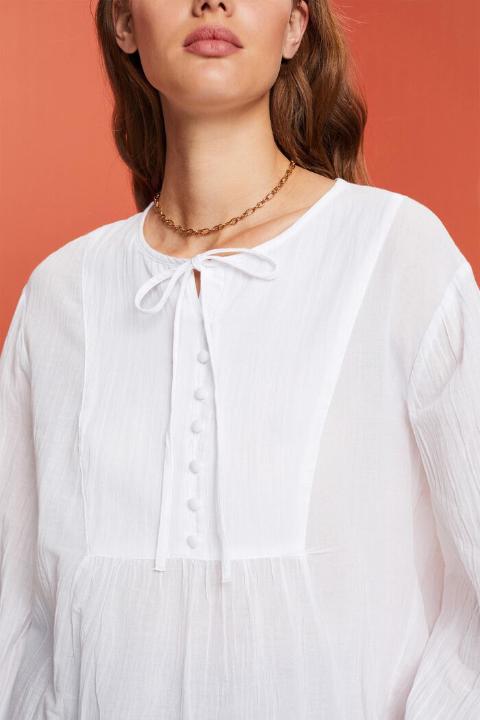 Blouses woven Loose fit, WHITE, detail image number 2