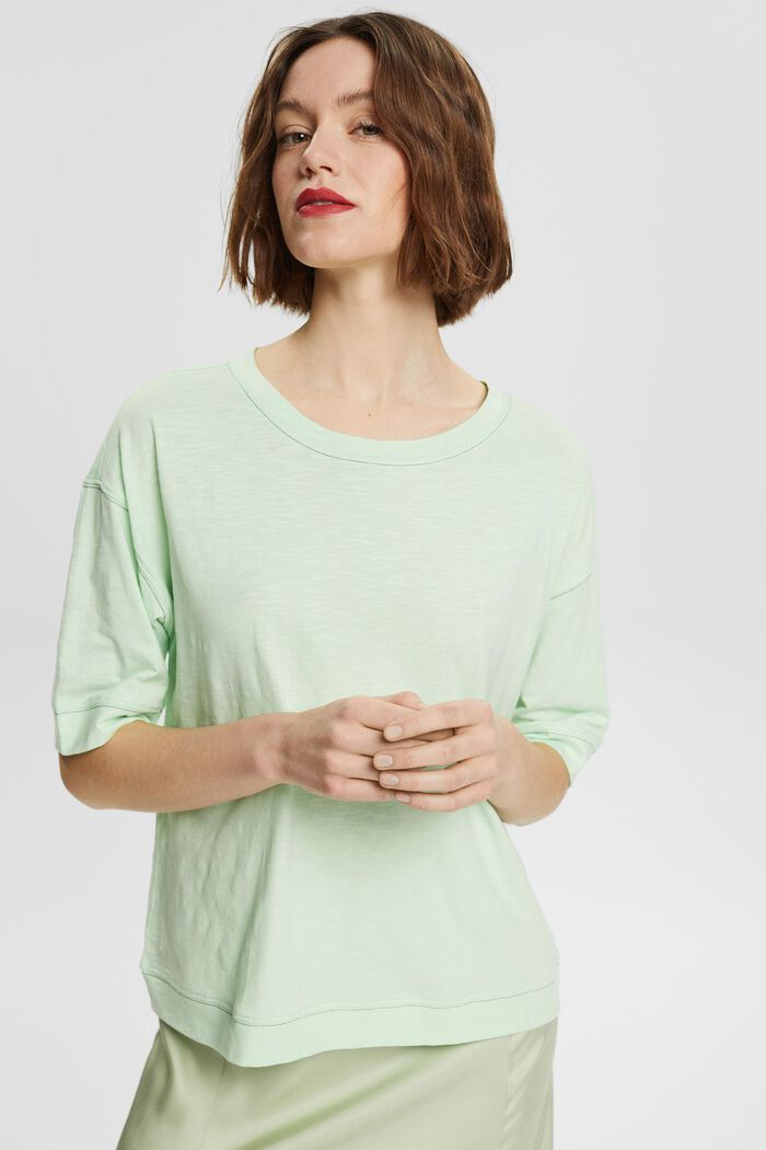 T-shirt oversize à manches 3/4, PASTEL GREEN, detail image number 0