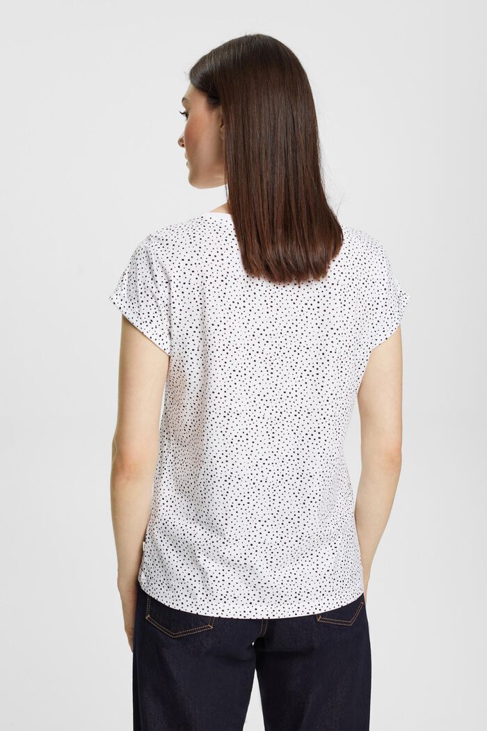 T-shirt à imprimé, 100 % coton biologique, WHITE, detail image number 3