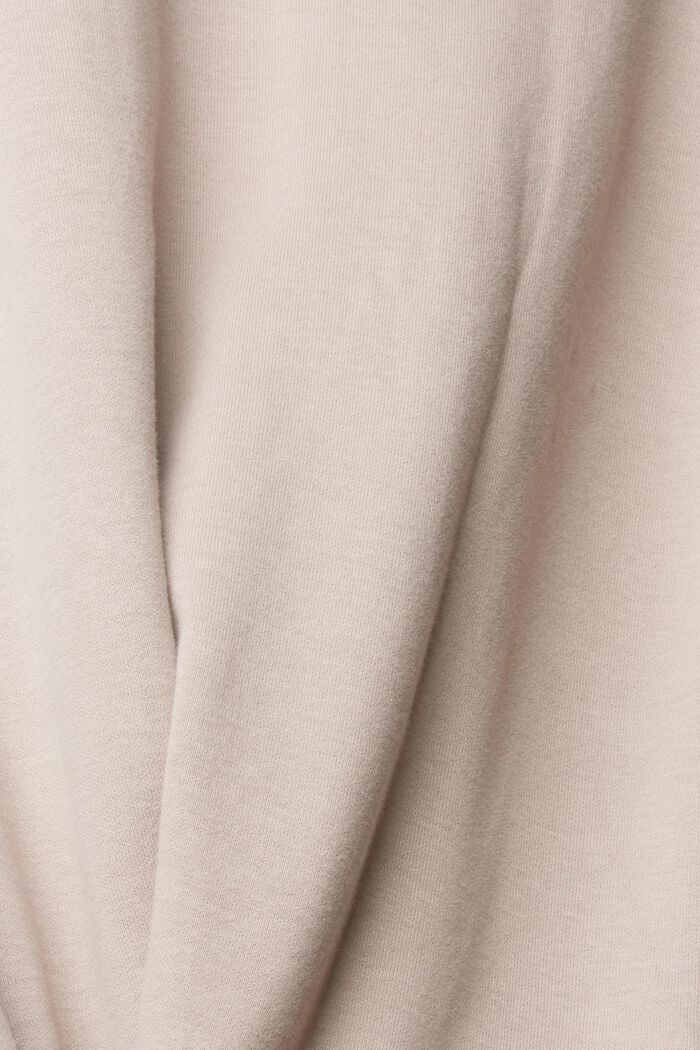 Sweat-shirt zippé, coton mélangé, BEIGE, detail image number 4